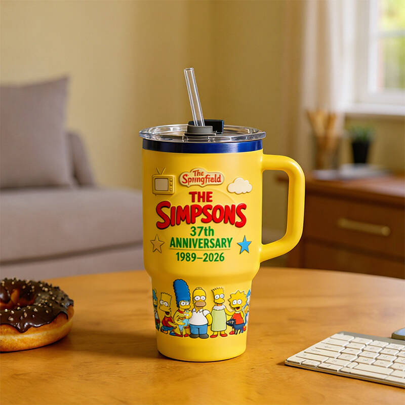 The Simpsons 37th Anniversary Tumbler