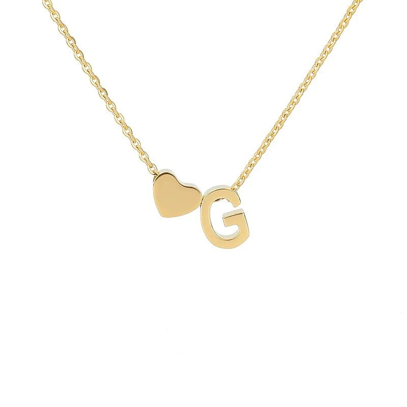 🔥Last Day 69% OFF ✨Personalized Gold Heart A-Z Initial Necklace Jewelry Gift for Her