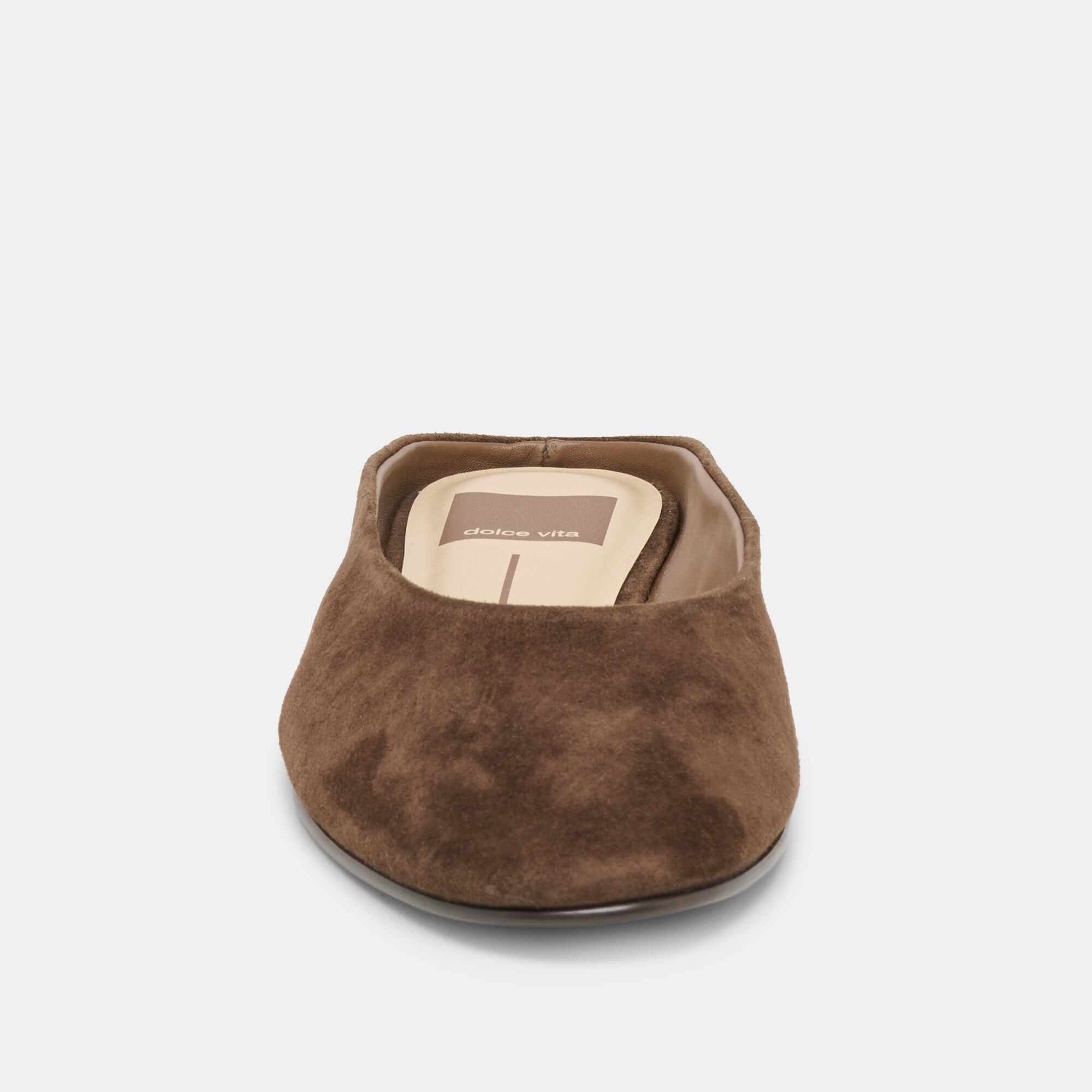EILA FLATS DK BROWN SUEDE