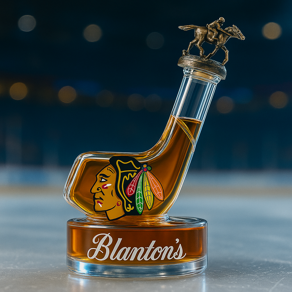 Chicago Blackhawks Whiskey Bottle