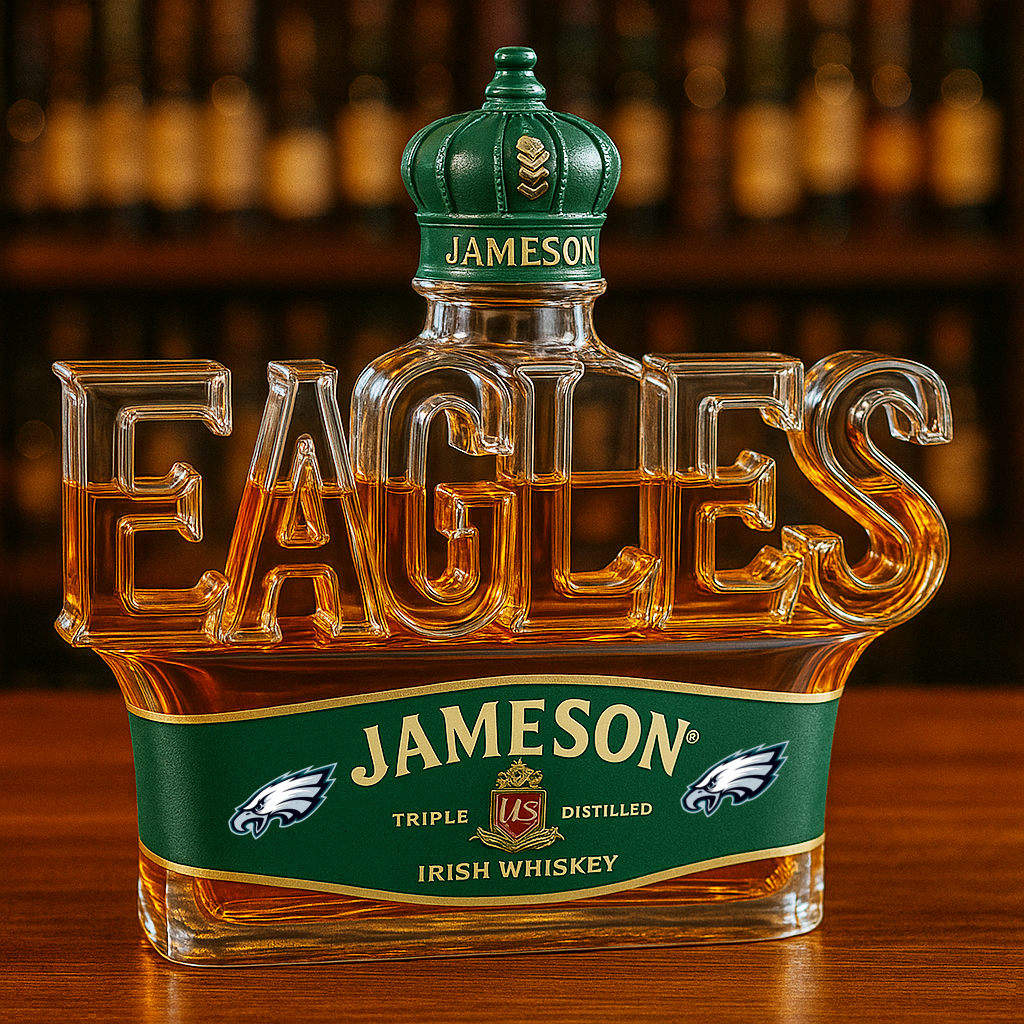 Philadelphia Eagles Whiskey Bottle