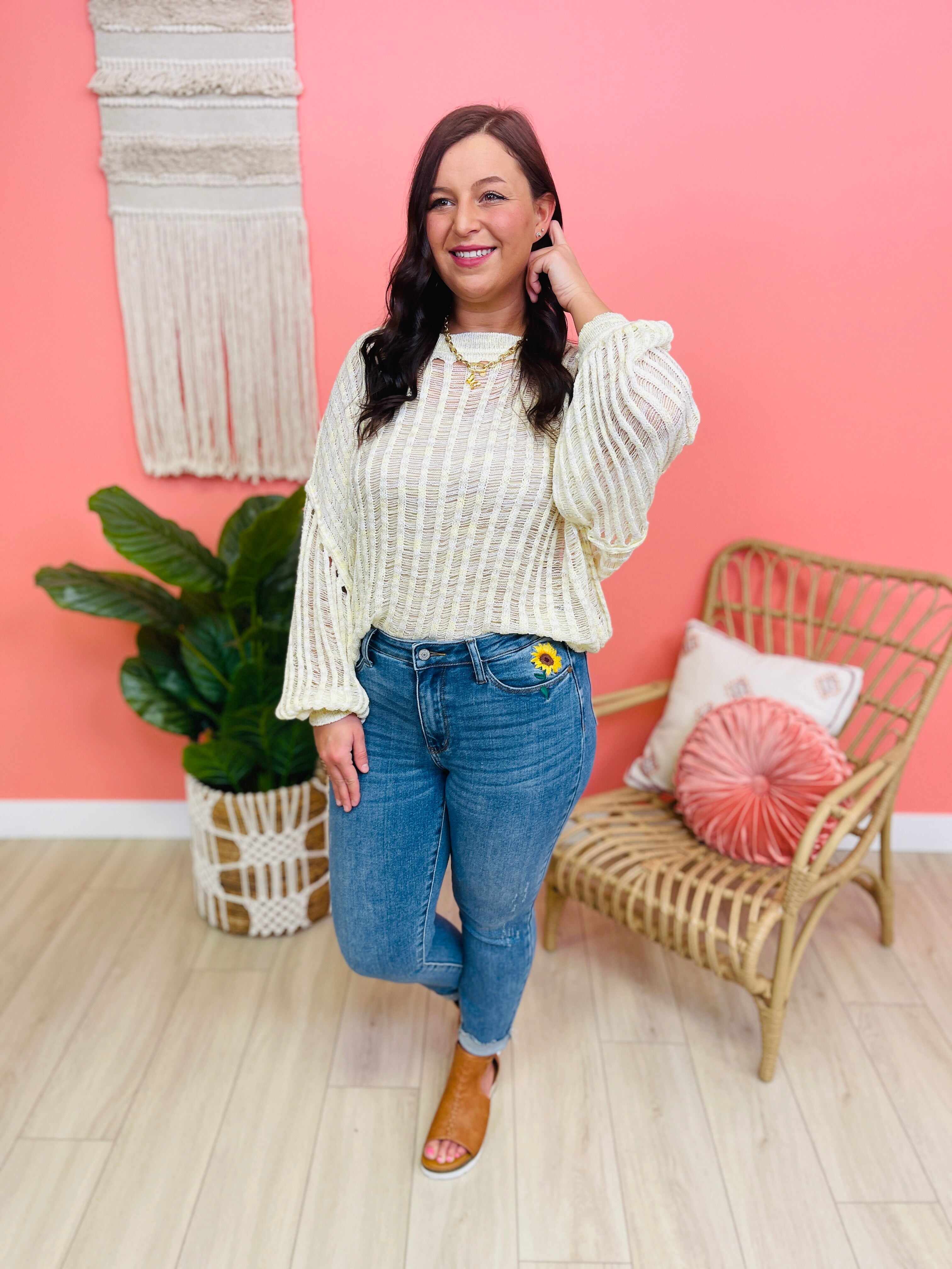 RESTOCK! PLUS/REG Time To Bloom Relaxed Fit Jeans