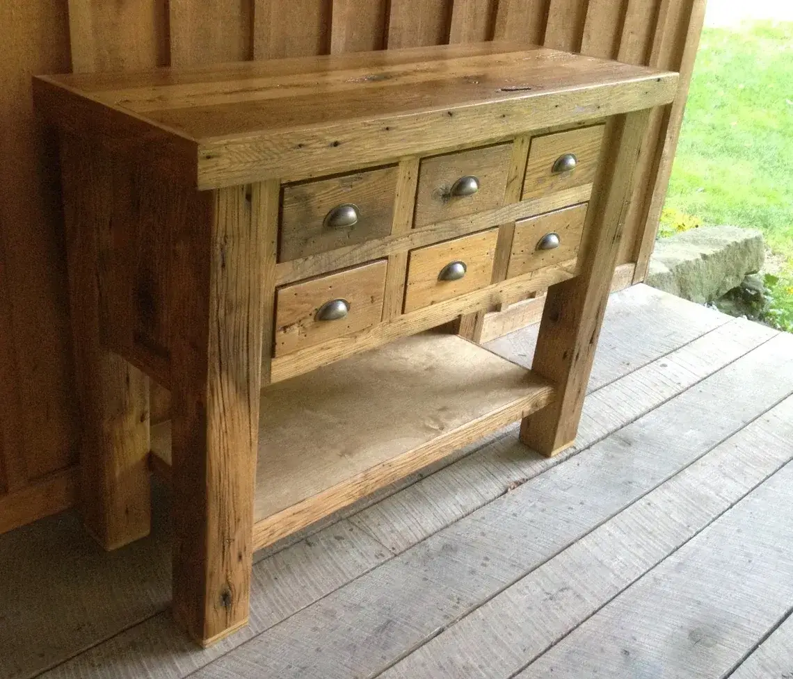 Reclaimed Chestnut Sideboard Table