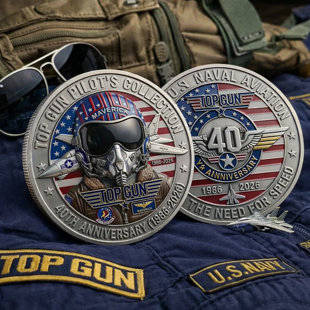 Top Gun 40th Anniversary Maverick Pilot Legacy Coin