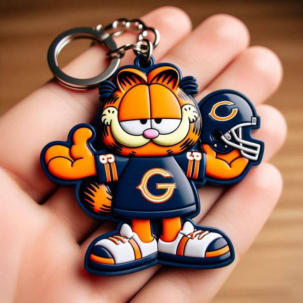 NHL Team Spirit Garfield Keychain