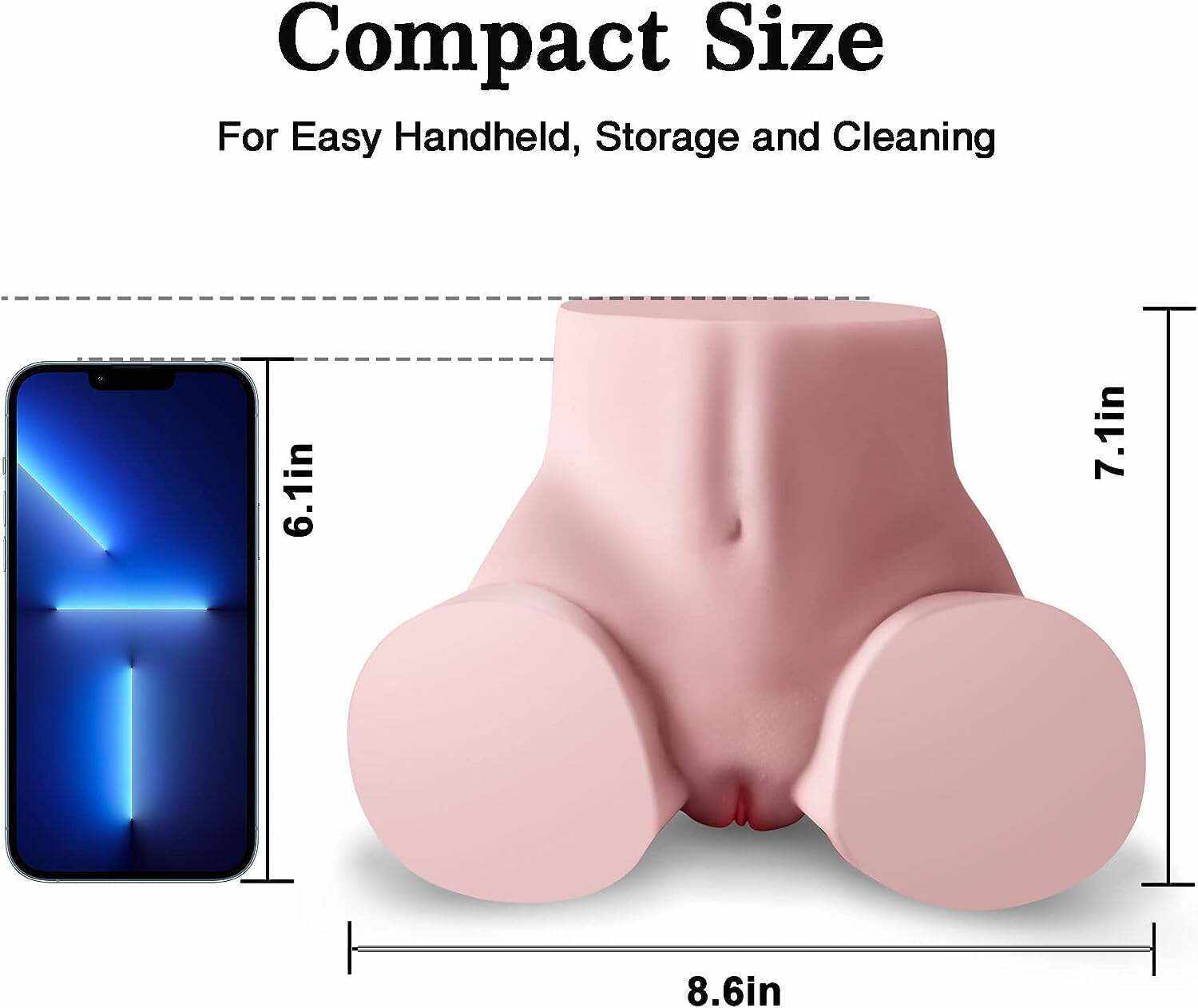 Sex Doll Male Sex Toy for Men, Pocket Pussy Ass Sex Dolls Torso Love Doll with Realistic Vagina Anus, Adult Sex Toys for Men (8.6X7.1X4.7In, 5.5LB)