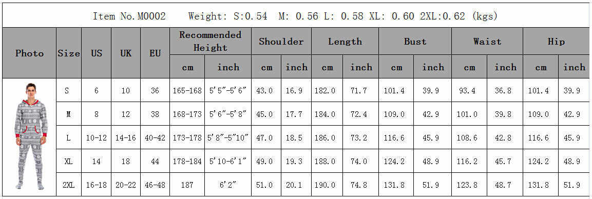 Family Christmas Matching One-Piece Pullover Pajama Set