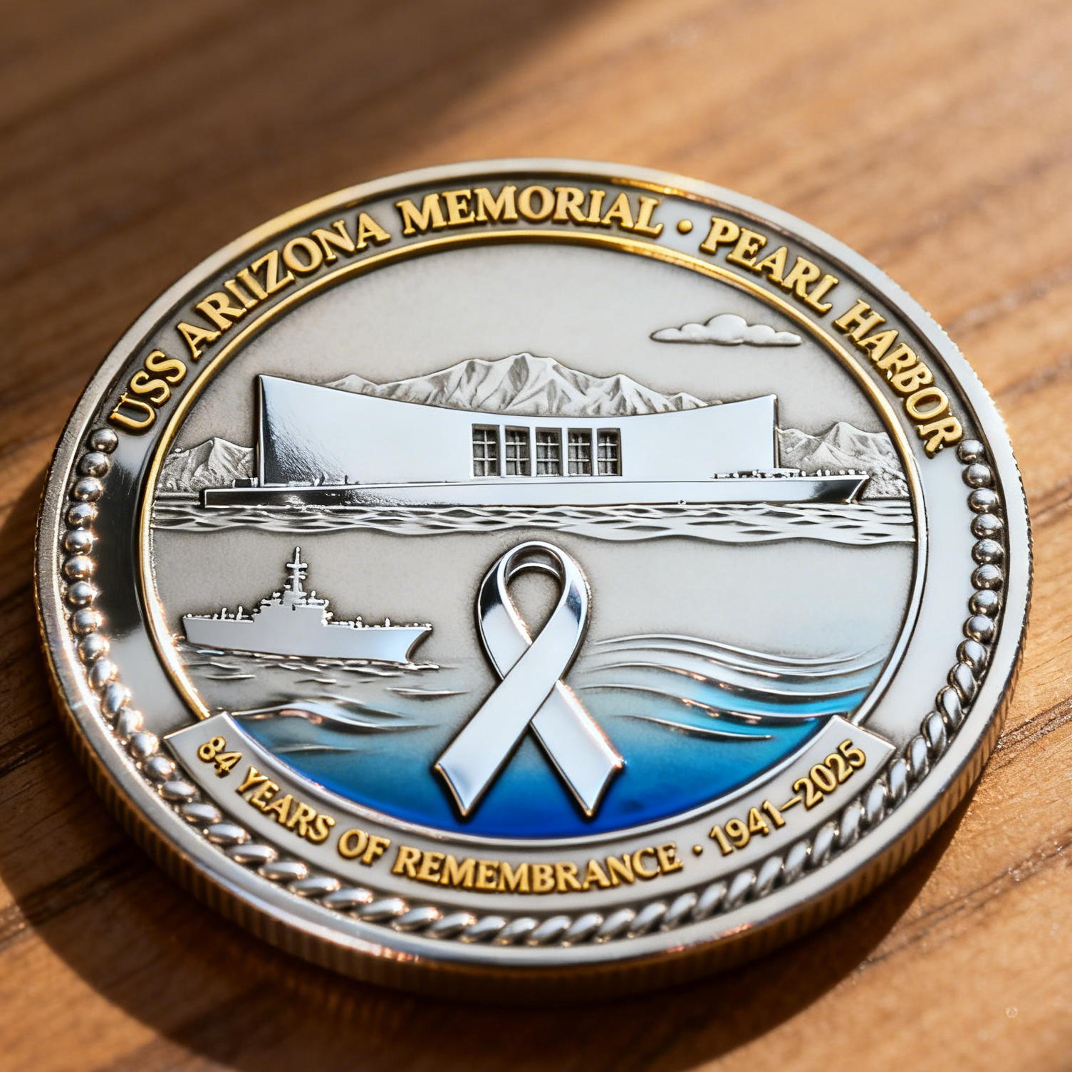 USS Arizona 84th Anniversary Commemorative Coin