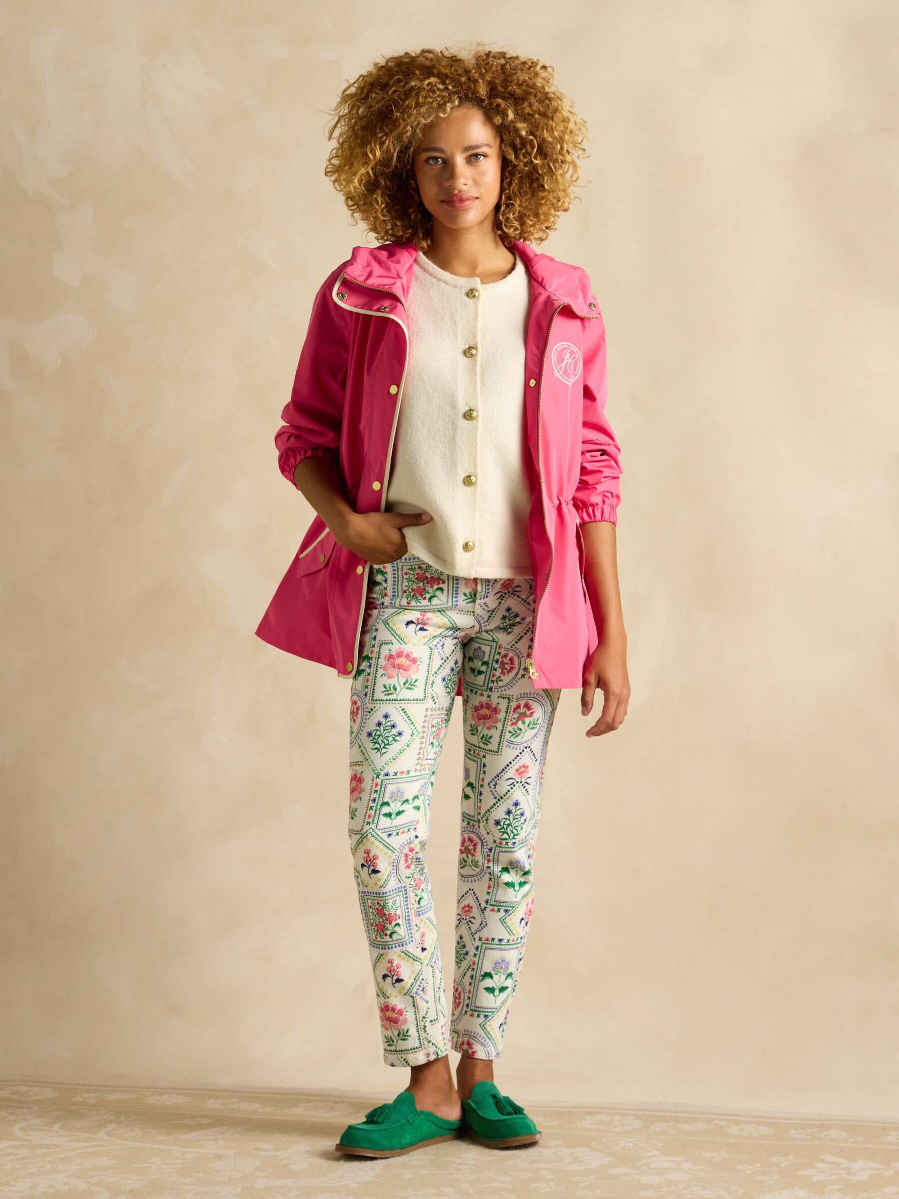 Holt Pink Waterproof Packable Raincoat with Hood