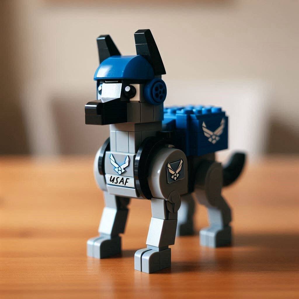 Military Dog Brick Set