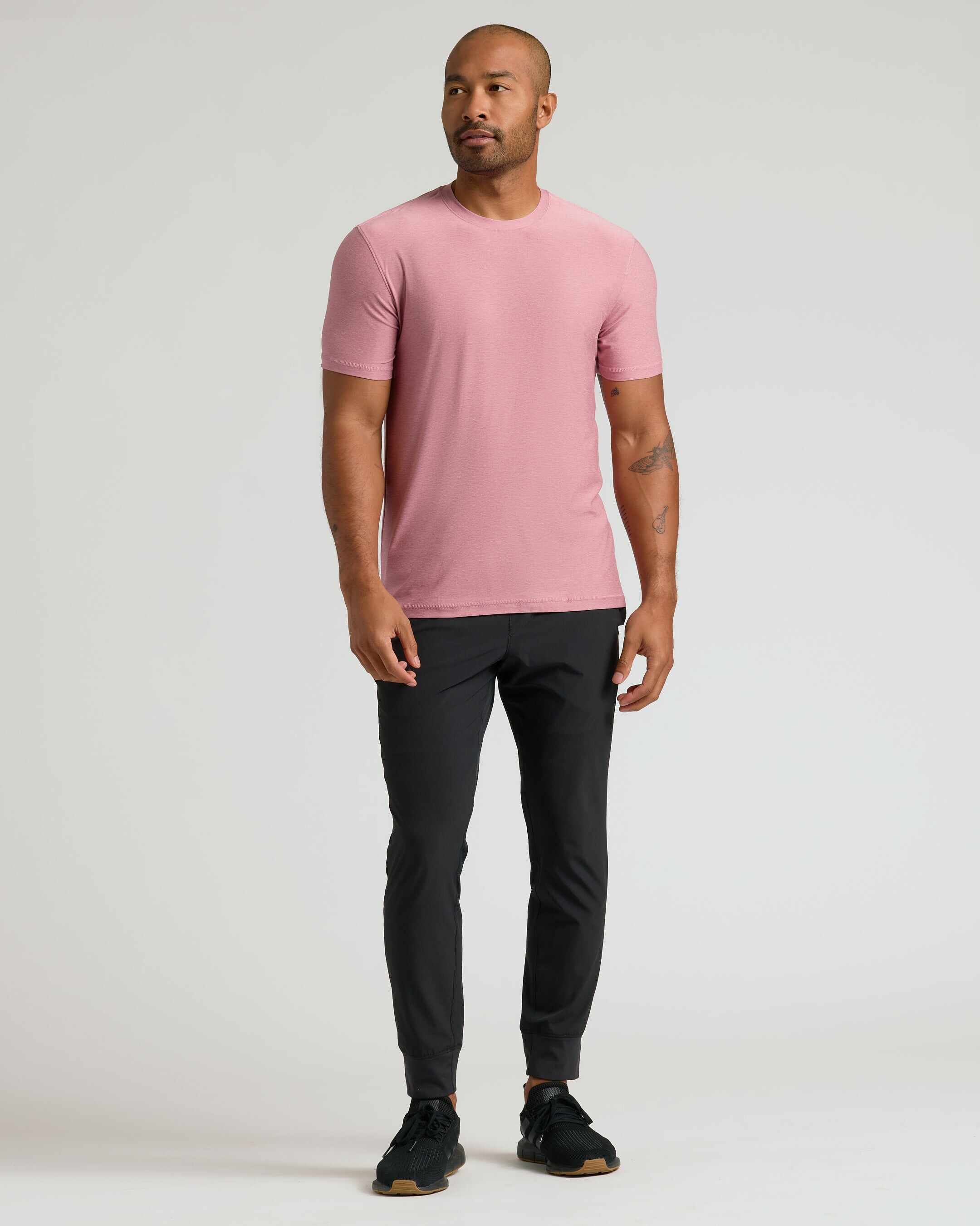 Quartz Rose Active Crew Neck Tee