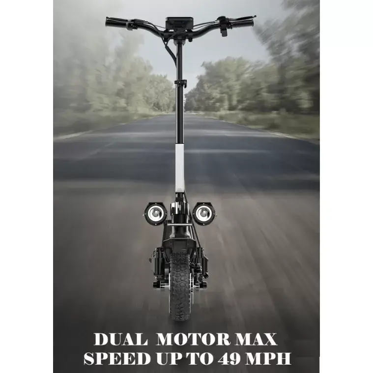 Powerful Motorized Foldable Electric Off-Road Scooter For All Terrain