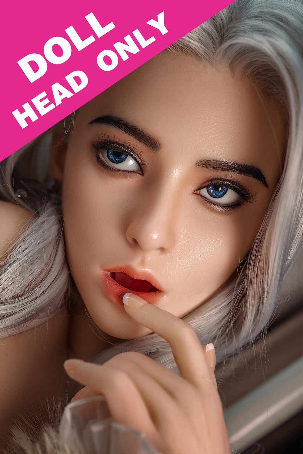 #M12 Soft Silicone Blowjob ROS Sex Doll Head Only