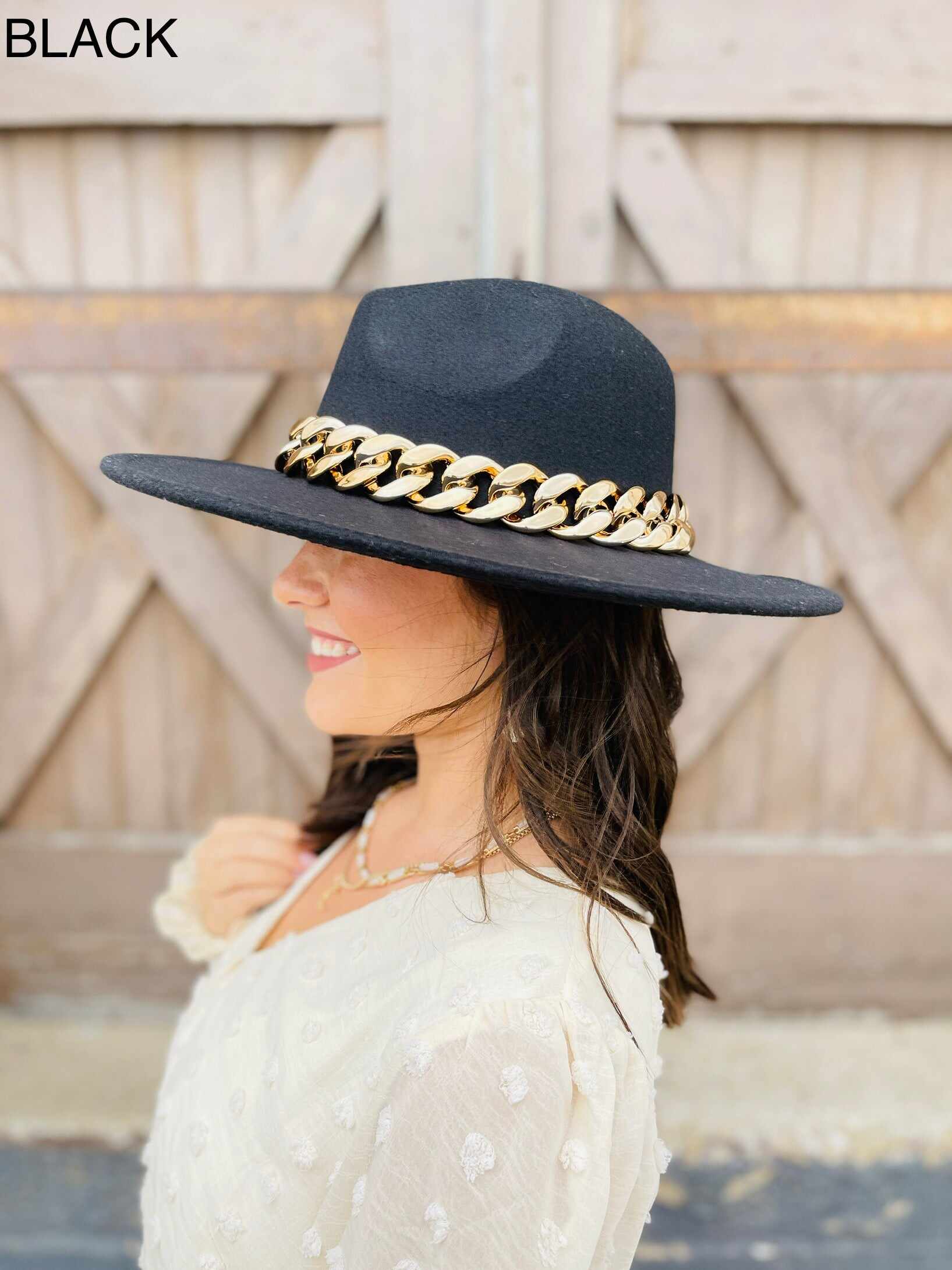 Bulky Chain Link Fedora Hat-Multiple Colors!