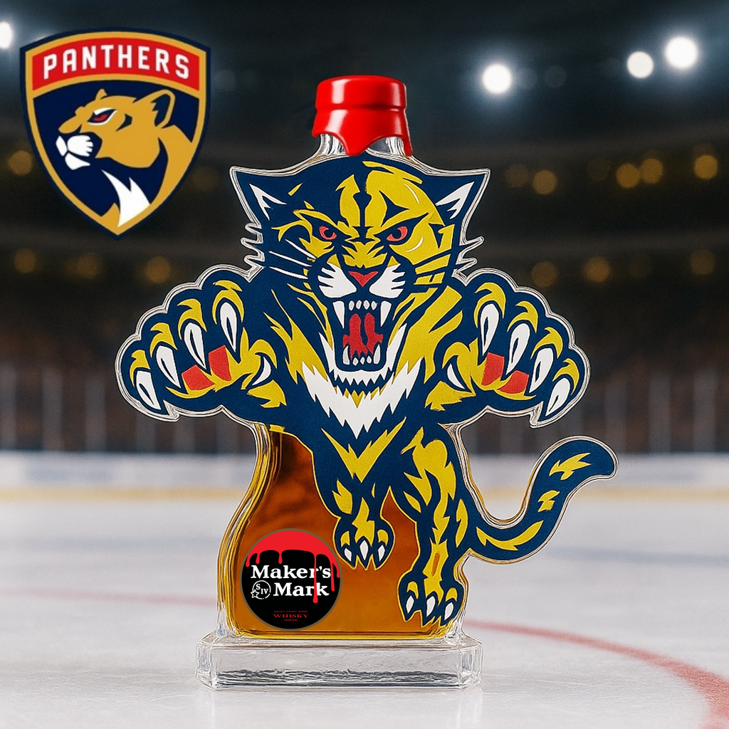Florida Panthers Whiskey Bottle