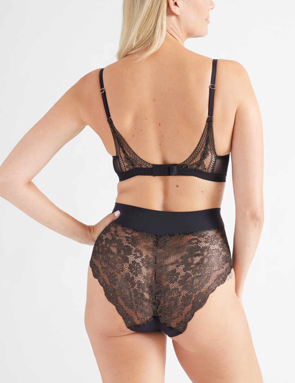 Lace Deep-V Bra