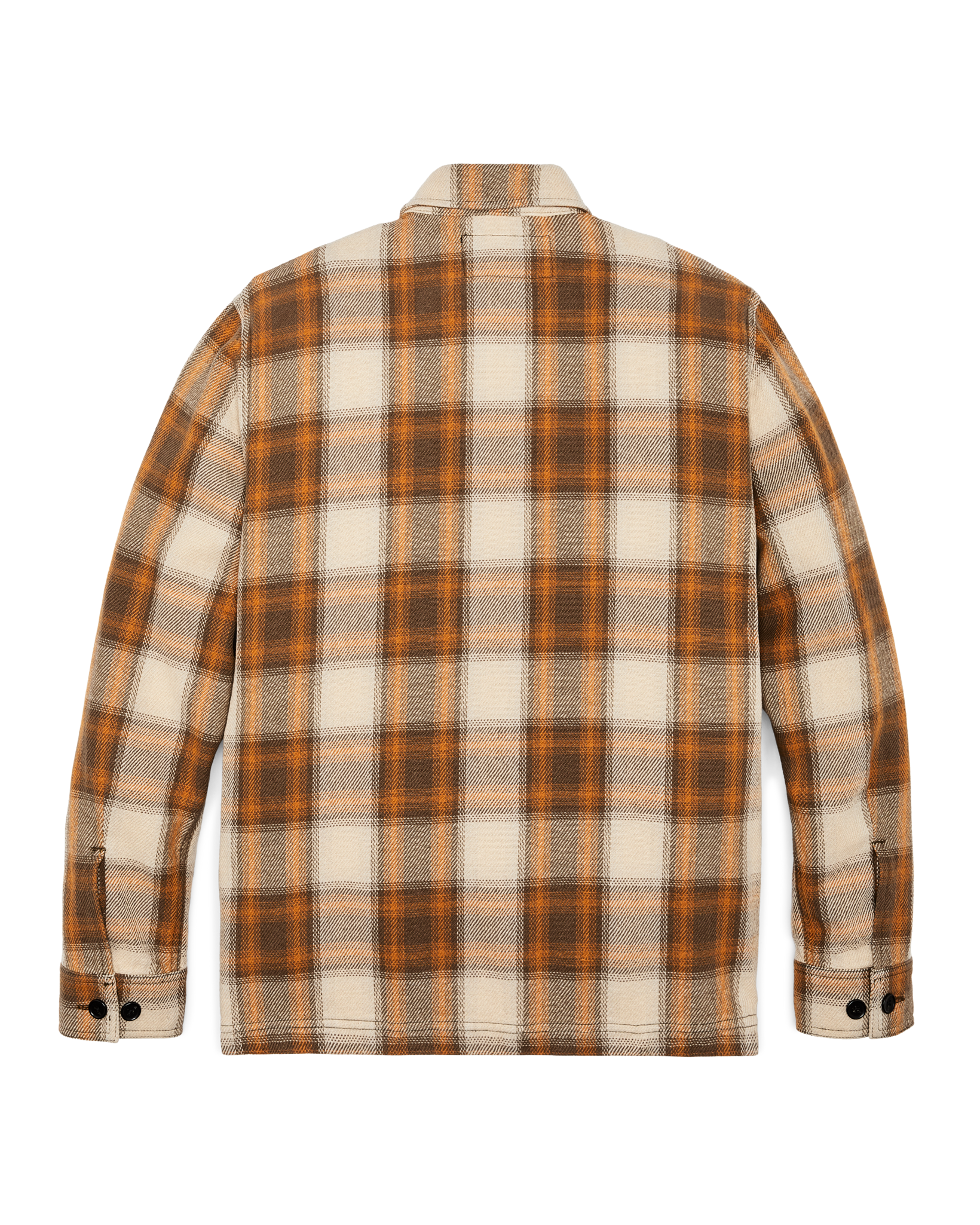 Deer Island Jac-shirt - Orange / Brown Shadow Plaid