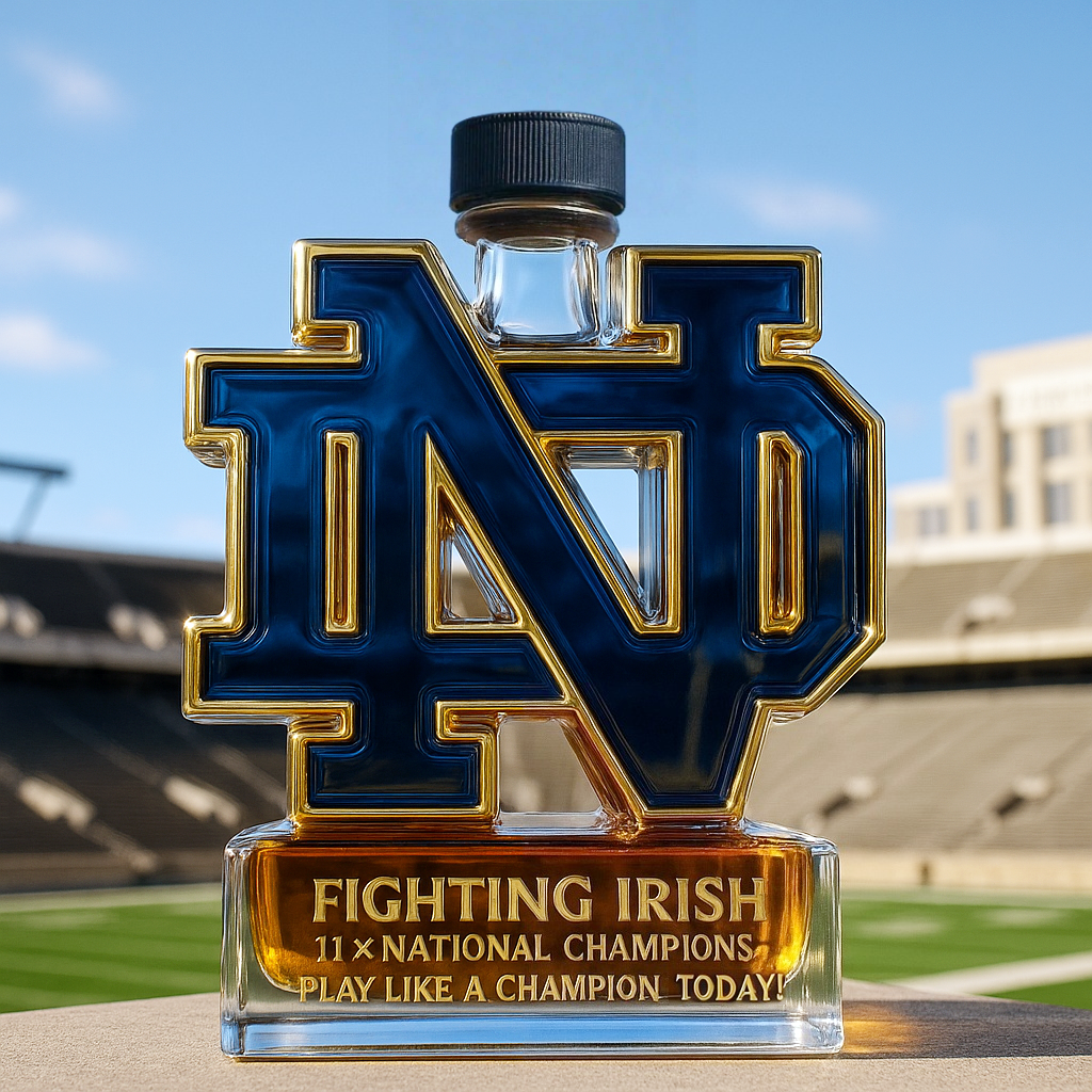 Notre Dame Fighting Irish Limited-Edition Whiskey Bottle
