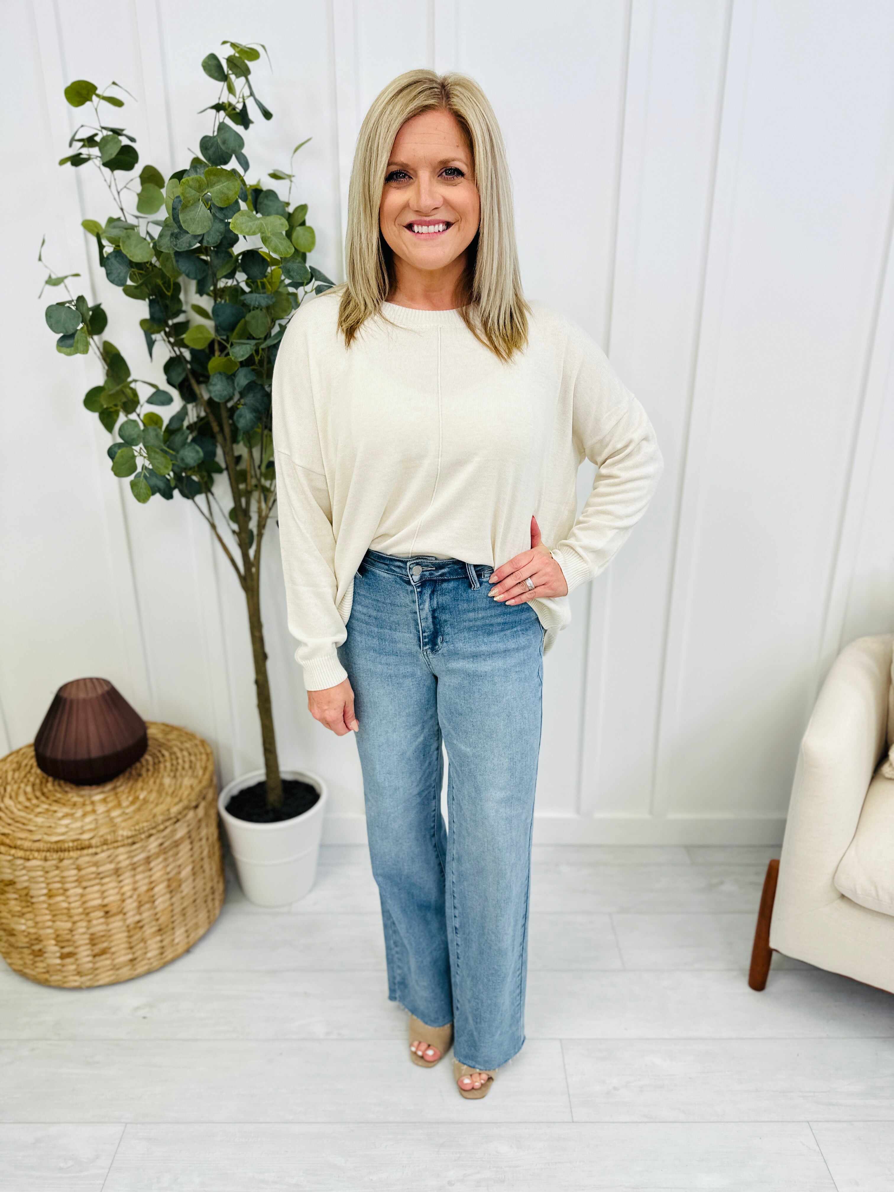 REG/CURVY Stand By Me Wide Leg Trouser Jeans