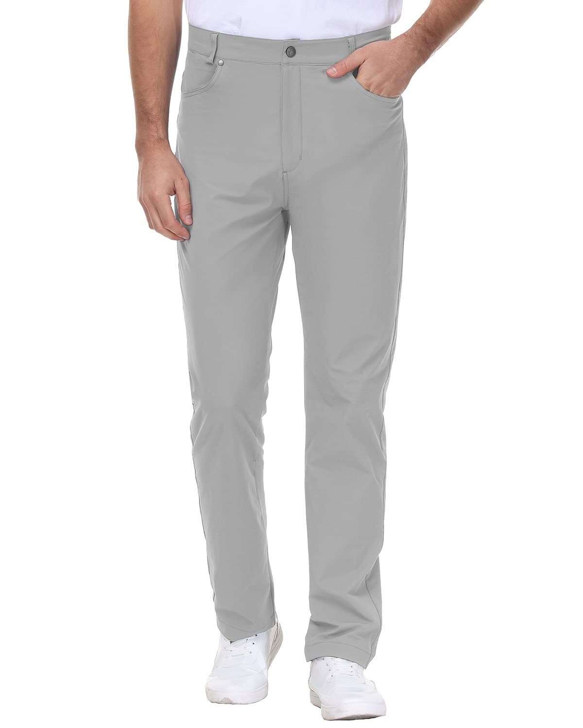 🔥Spring Sale🔥Men's Stretch Golf Pants Lightweight Quick Dry Work Casual Dress Pants 6 Pack