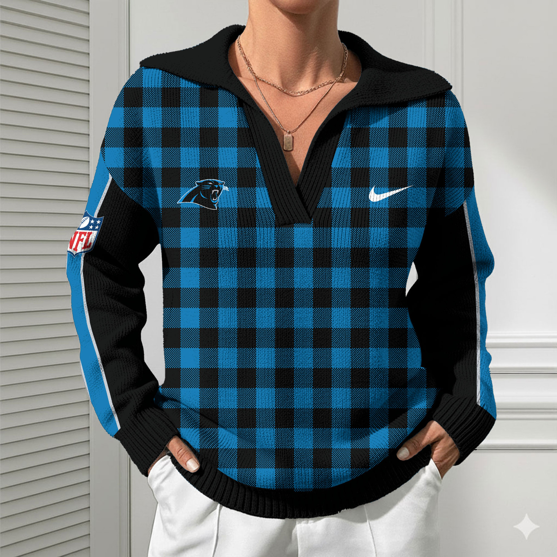 Carolina Panthers | Premium NFL Heritage And Tradition Classic Knit Pullover HY