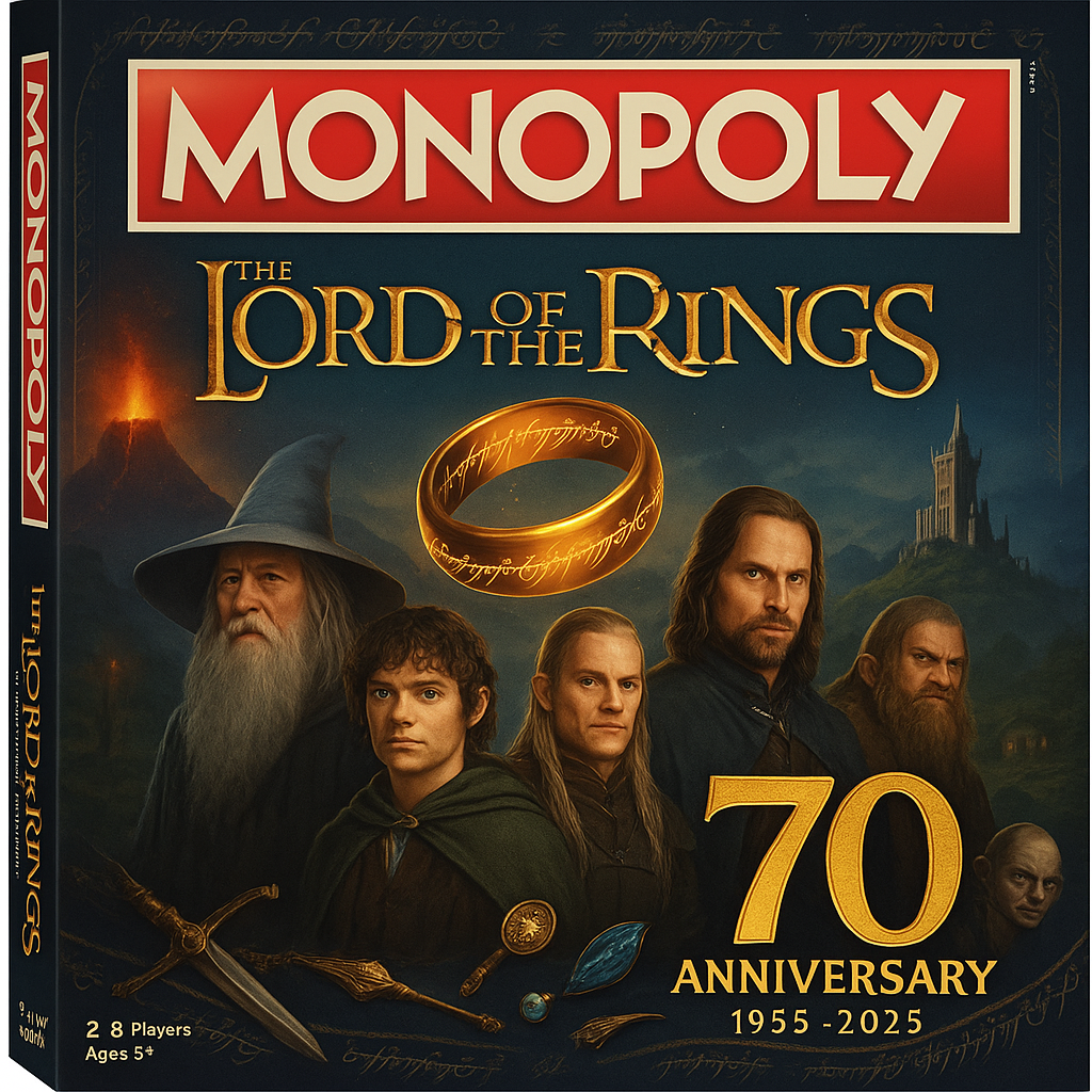 MONOPOLY: The Lord of the Rings – 70th Anniversary Edition (1955–2025)