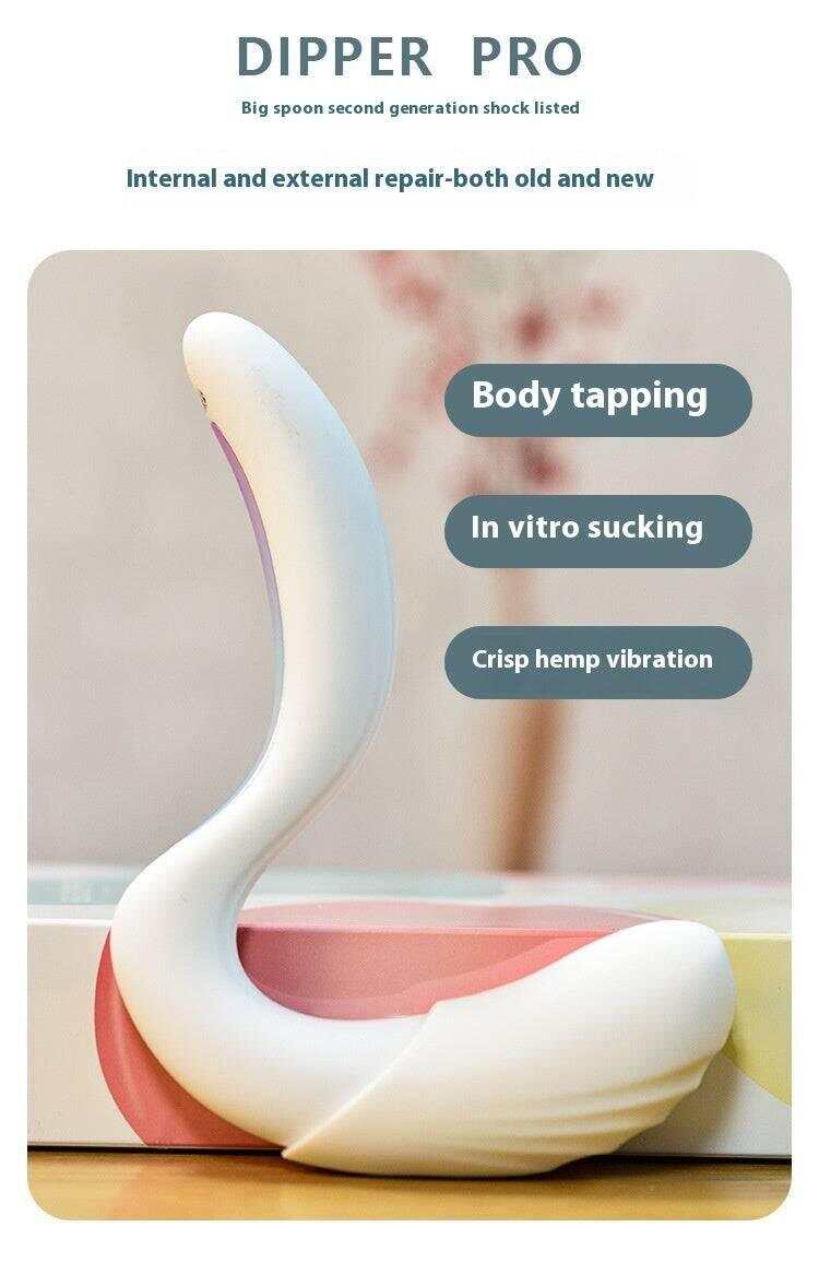 Heated and bendable massage vibrator for women