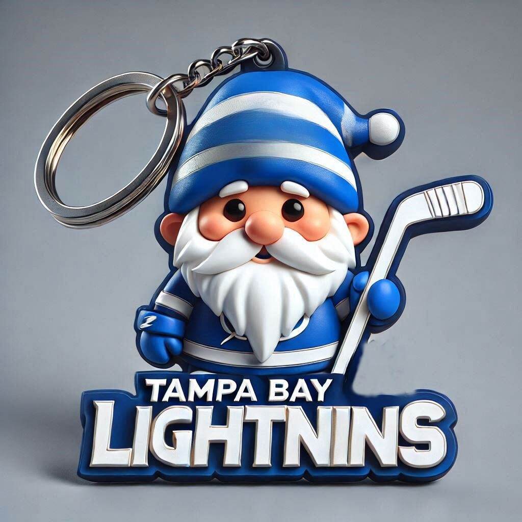 Hockey Gnome Keychain