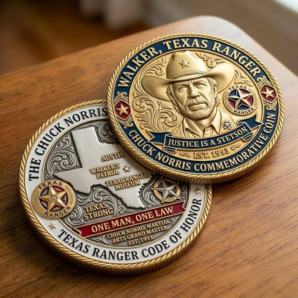 Walker, Texas Ranger Chuck Norris Commemorative Coin