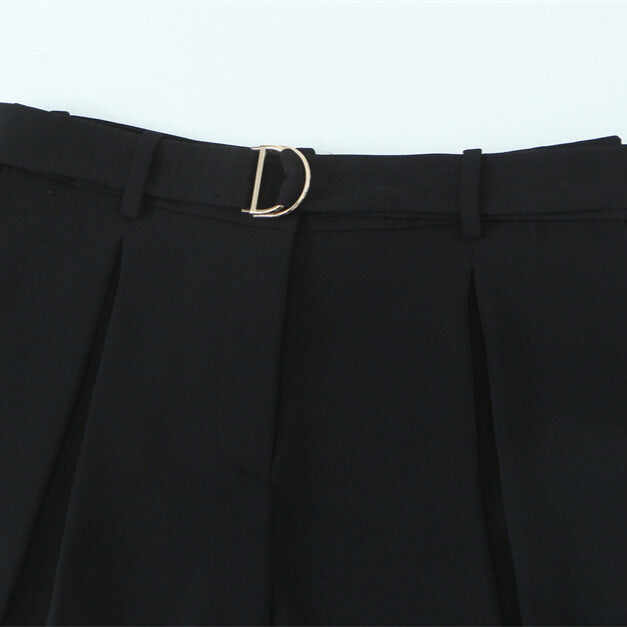 With Belt Pleated Casual Shorts