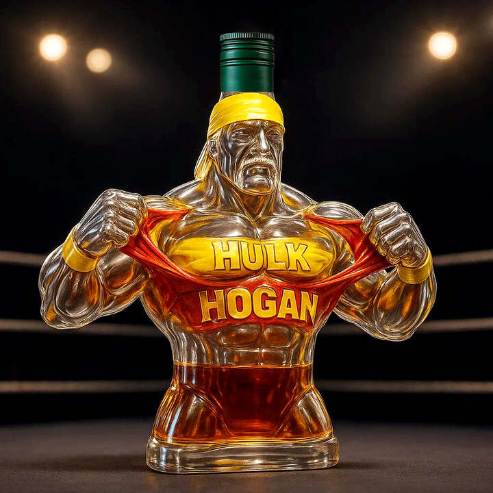 Legendary Champion Hulk Hogan Whiskey Bottle