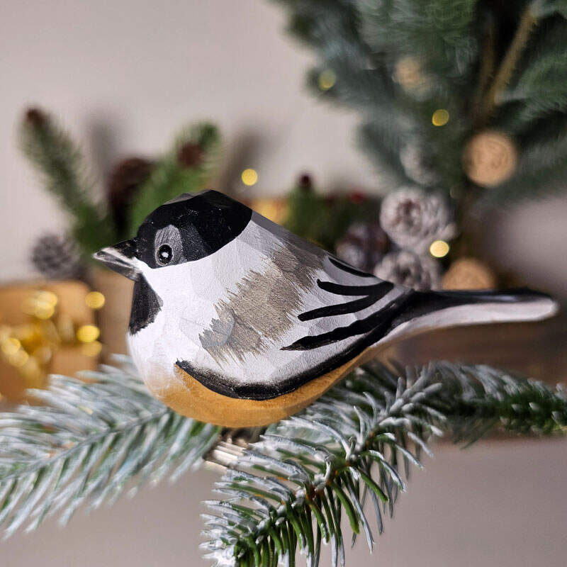 Handcrafted Clip-On Bird Ornaments for Christmas Trees