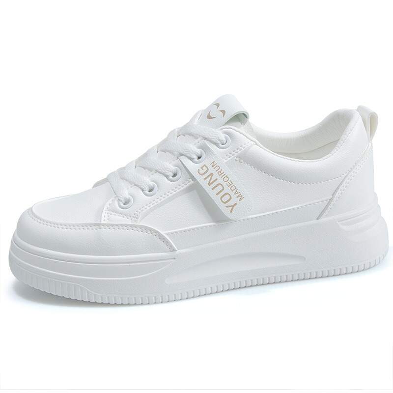 White Sneaker Women's Spring New Style Women's Shoes Summer School-Appropriate Flat Bottom Spring Summer Best-selling Sport Korean-style Sneakers