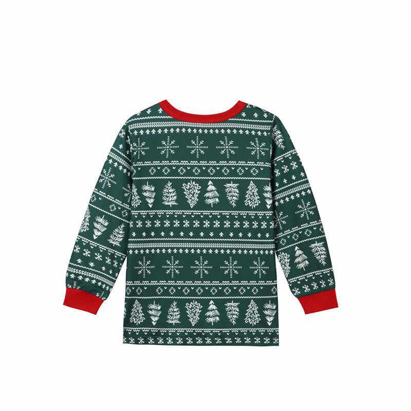 Matching Family Printed Holiday Christmas Pajamas Pjs Set