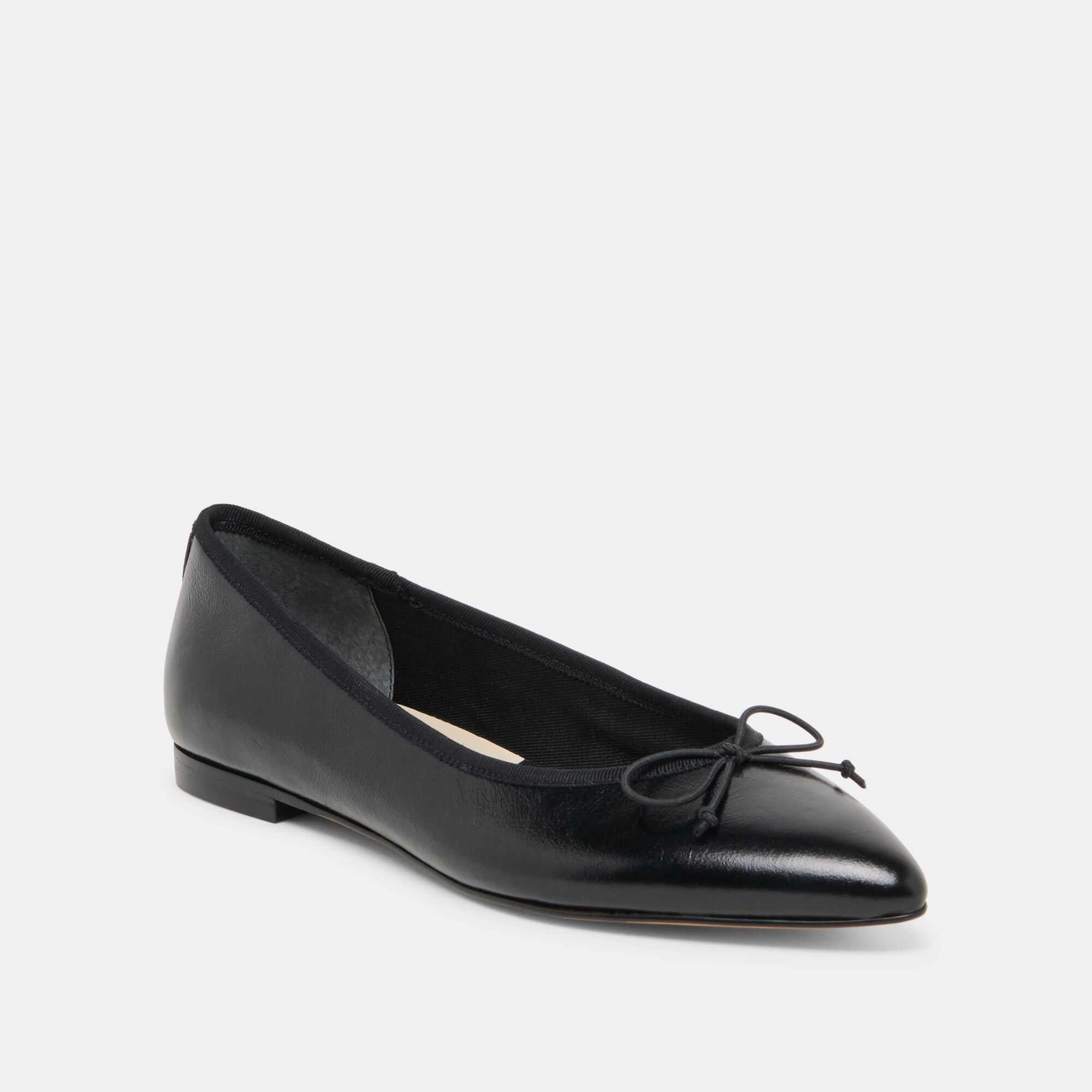 CELIO BALLET FLATS BLACK LEATHER
