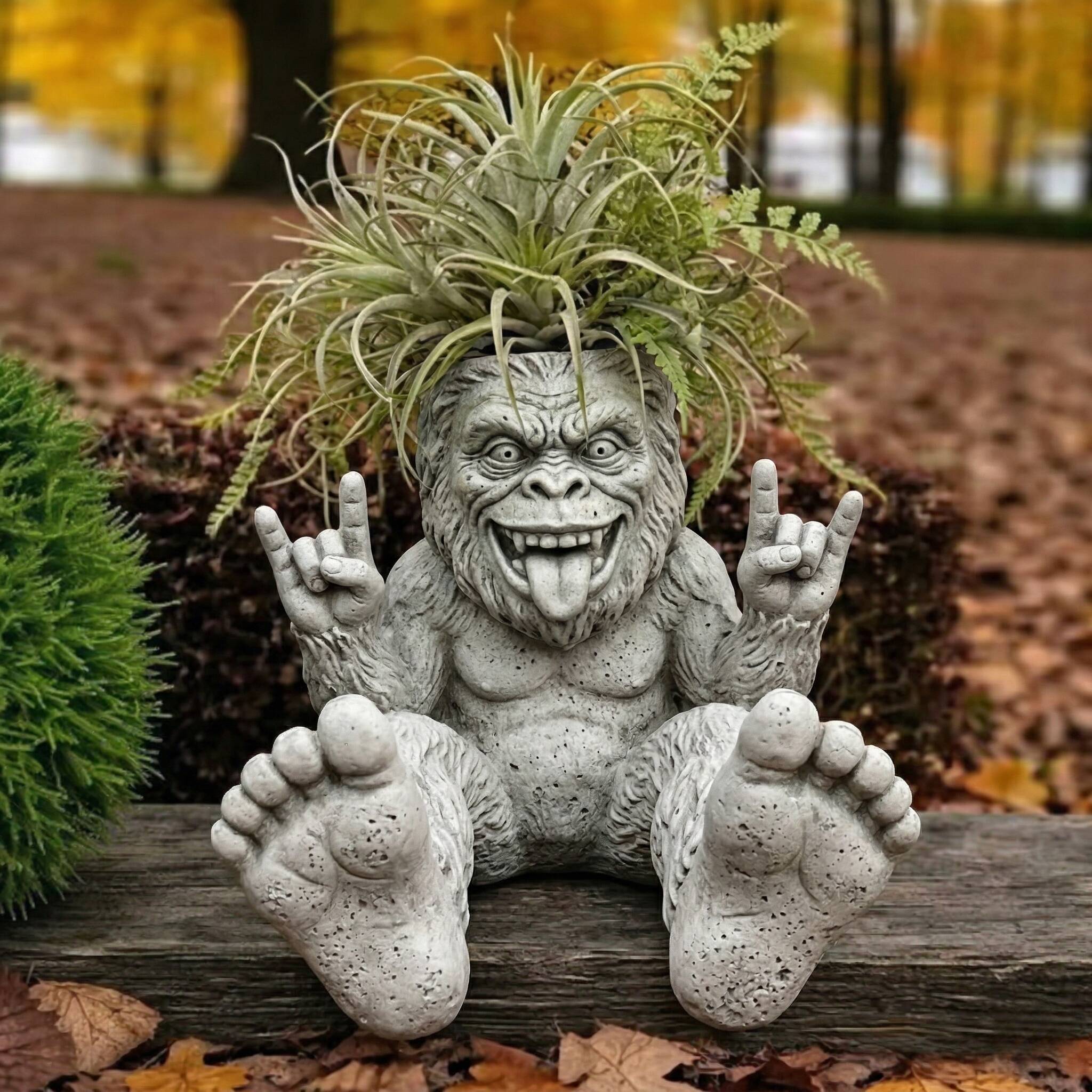 Rock On Bigfoot Planter – The Ultimate Yard Statement Piece!🦍