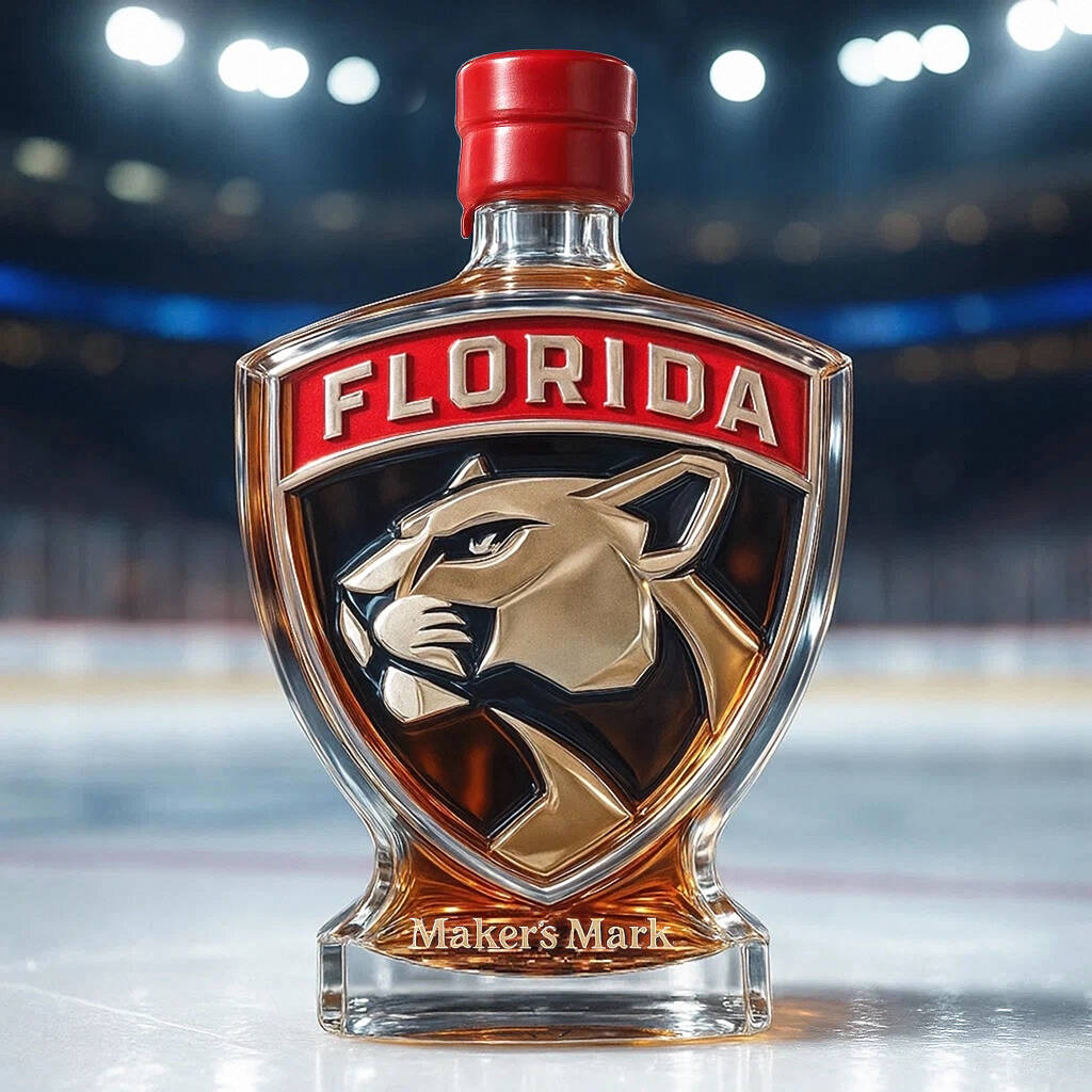 Florida Panthers whisky bottle