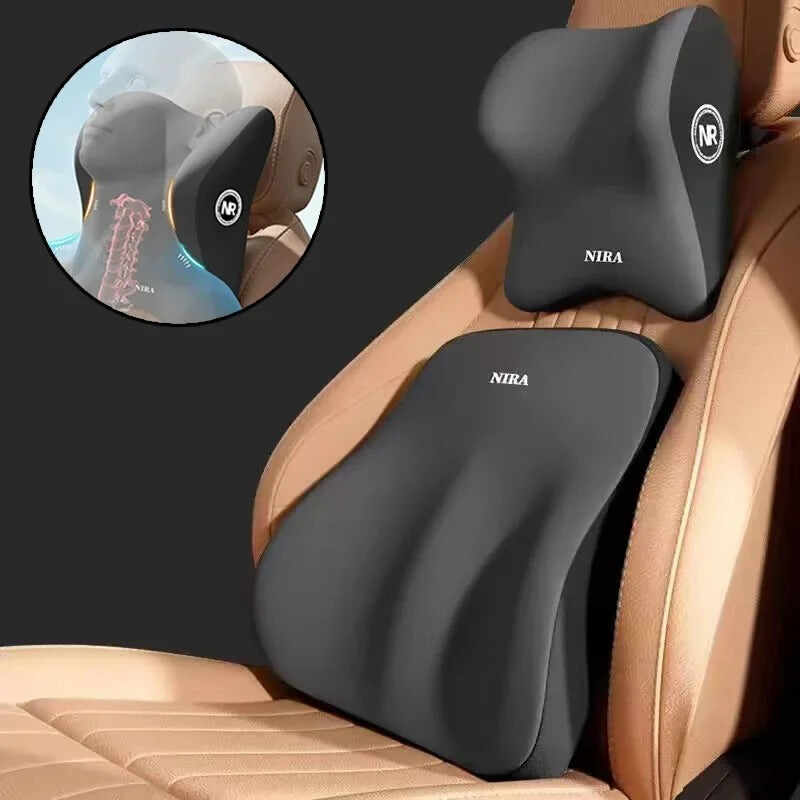 Ergonomic Car Neck & Back Cushion Set
