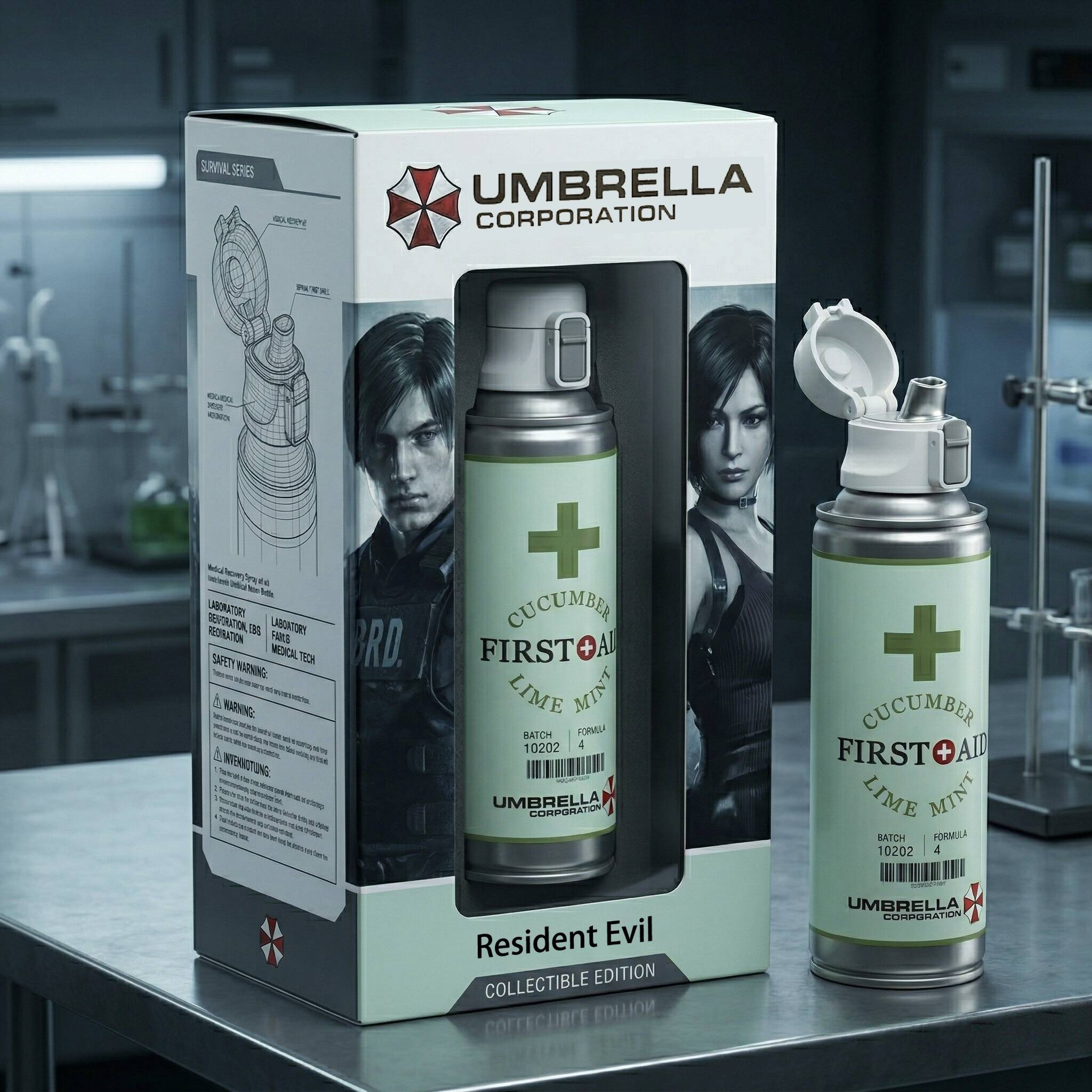 Resident Evil Umbrella First Aid Collectible Edition Bottle