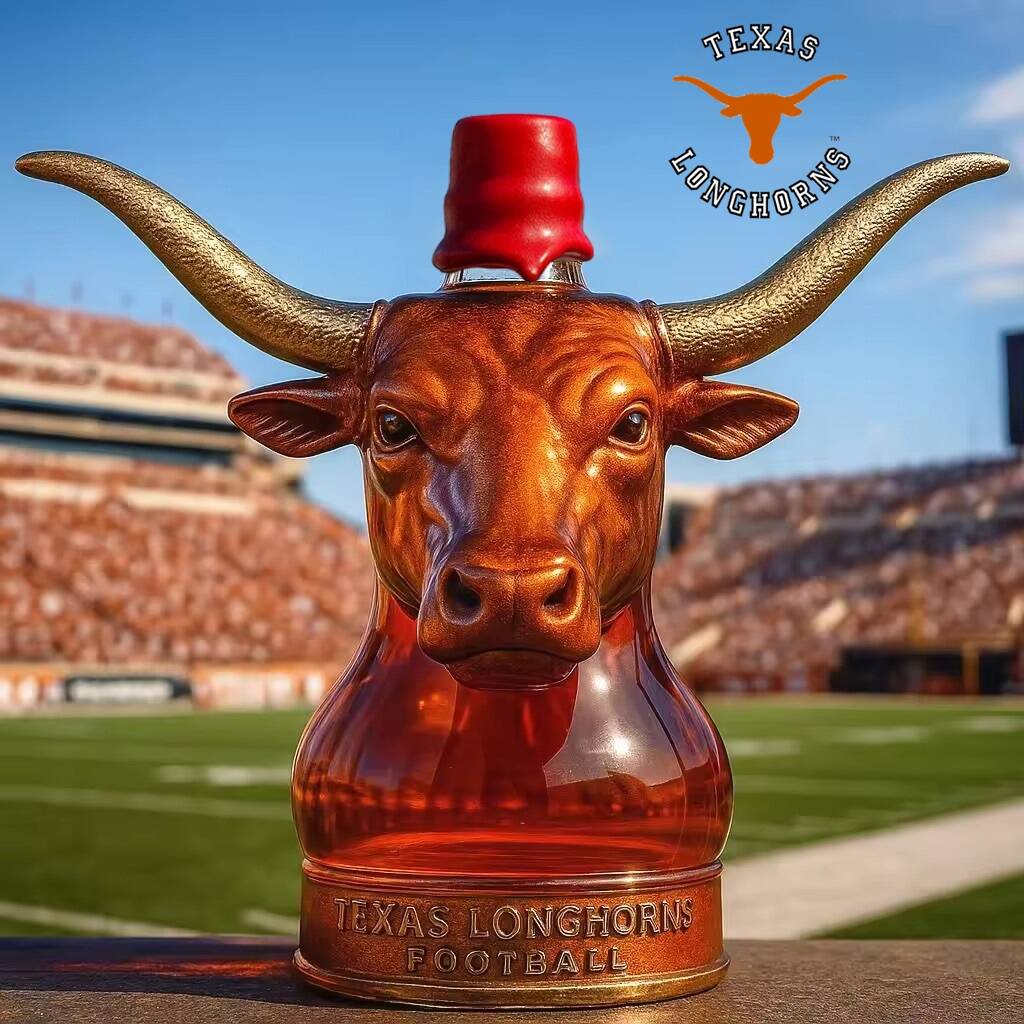 Texas Longhorns football Whisky collector's bottle