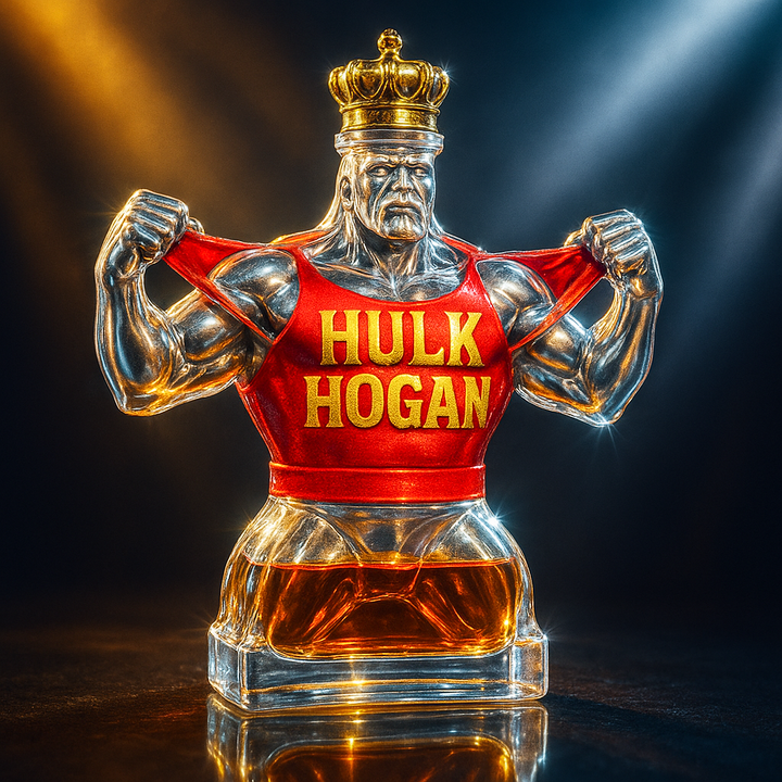 💥HULK HOGAN · Final Rip Memorial Whiskey Bottle