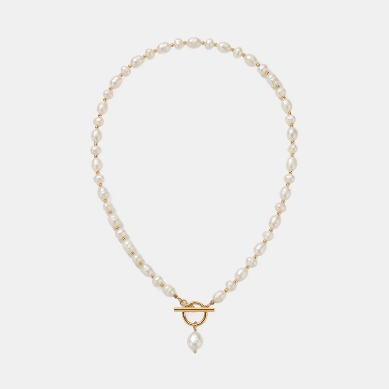 🤍 Elegant Freshwater Pearl Necklace