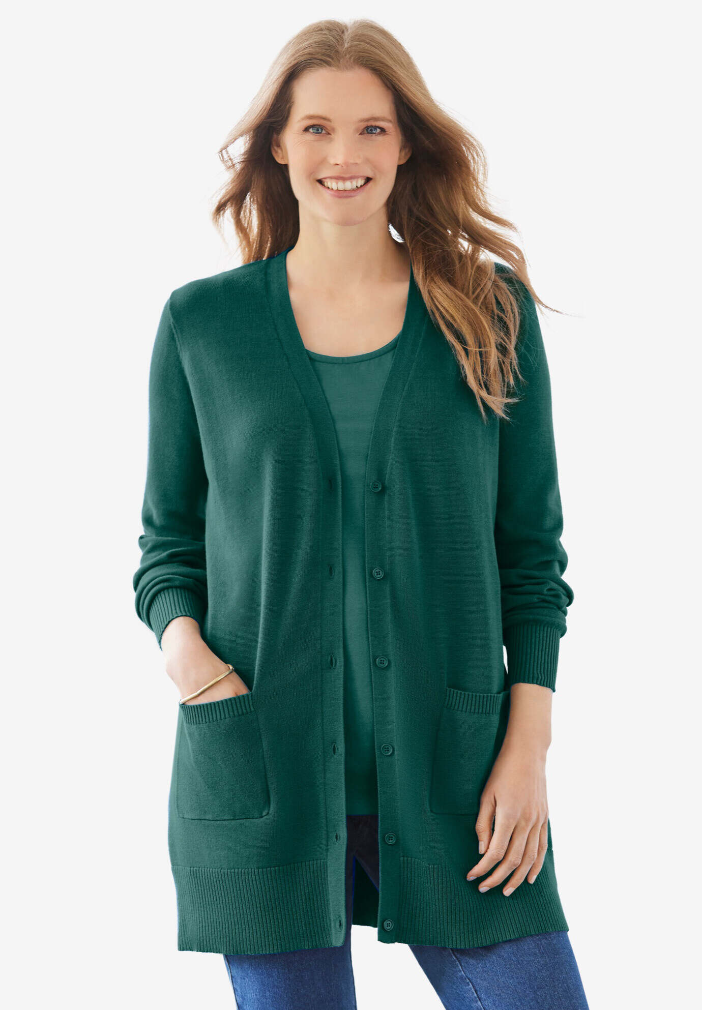 Perfect Longer-Length Cotton Cardigan