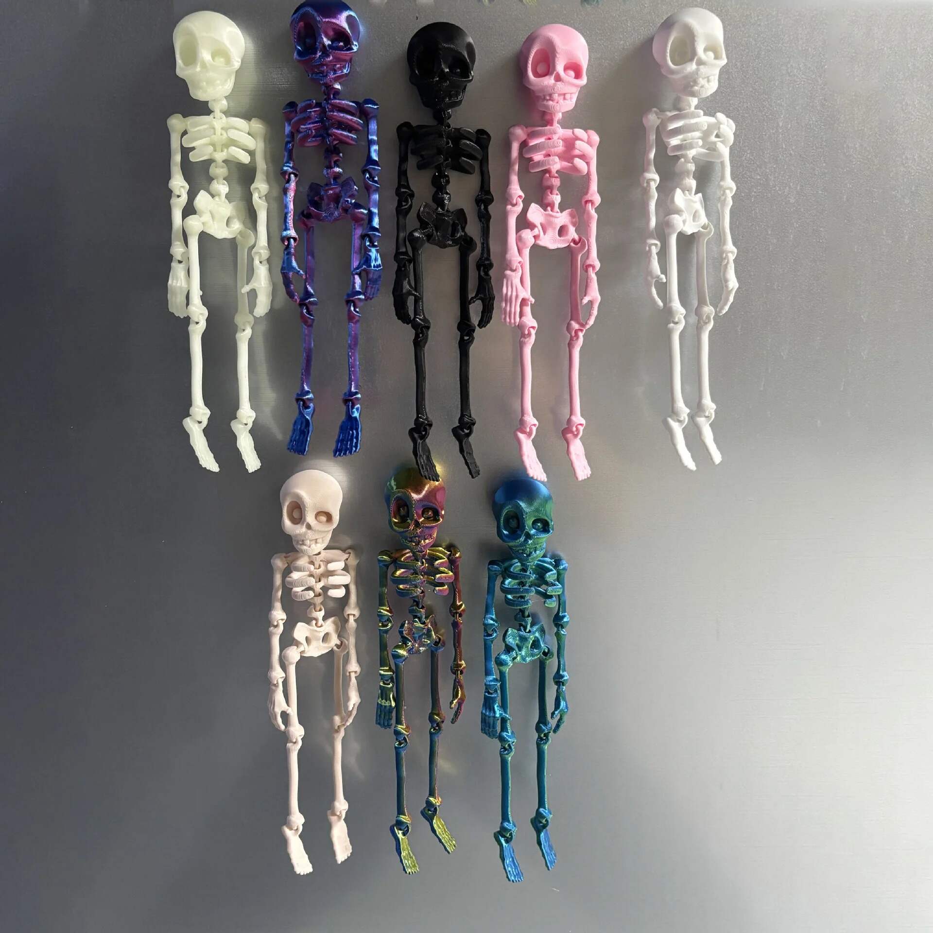 🎃Halloween Hot Sale 49% OFF 💀✨3D Printed Vintage Skeleton Magnetic Figurine 🎃