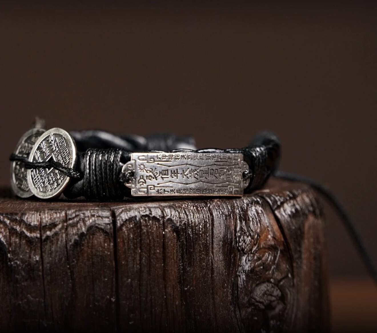 25 Years Old Flower Leather Braided Bracelet