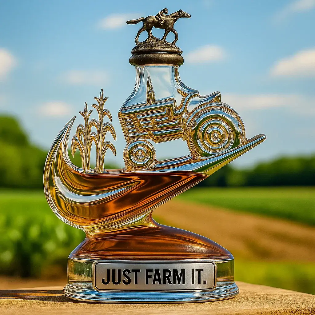 Just Farm It Whisky Bottle