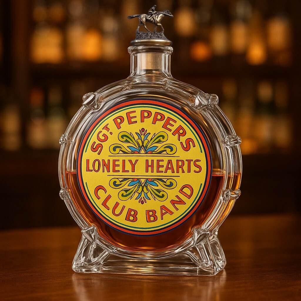 Sgt. Pepper's Lonely Hearts Club Band Whiskey Bottle