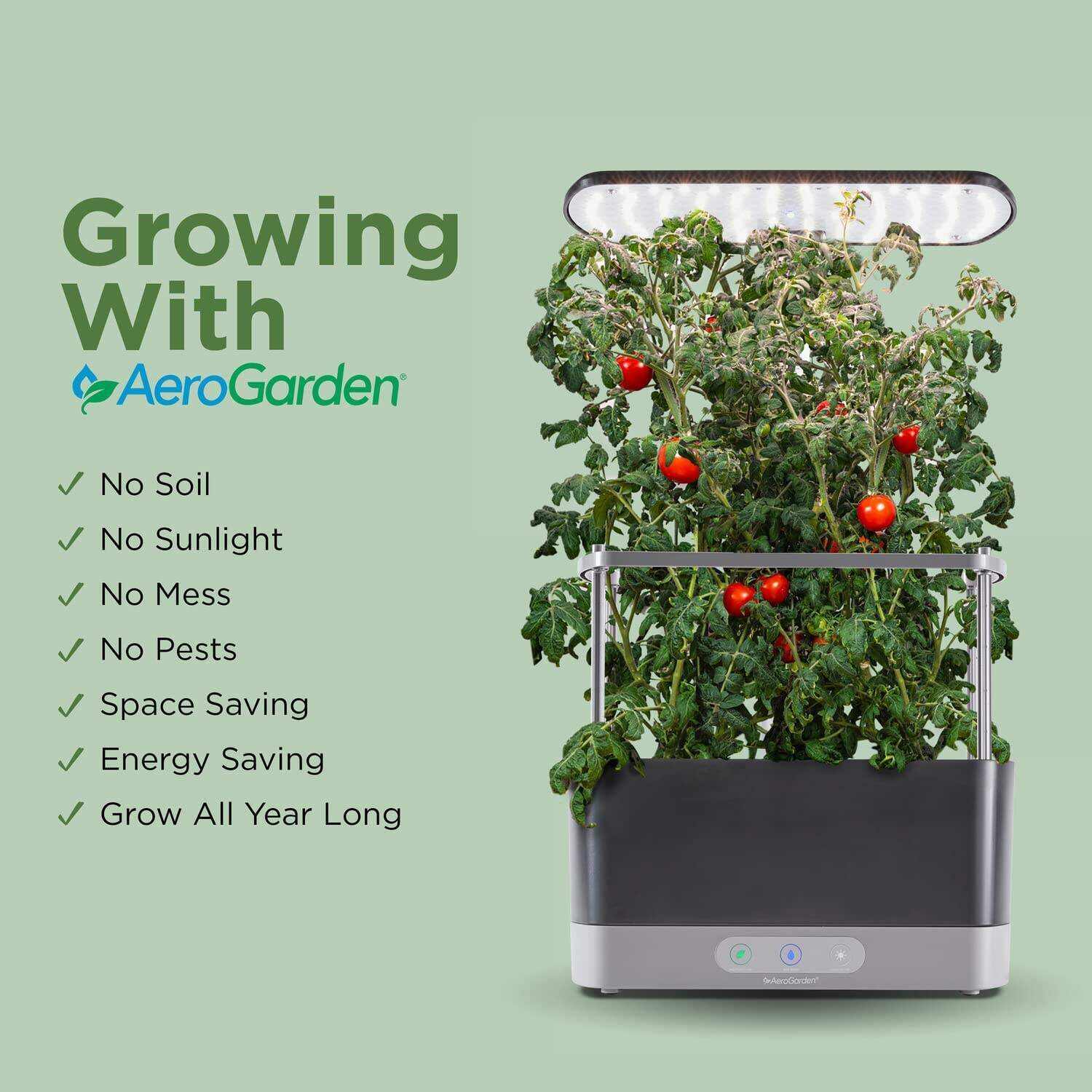 Harvest XL with Gourmet Herbs Seed Pod Kit - Indoor Garden with LED Grow Light