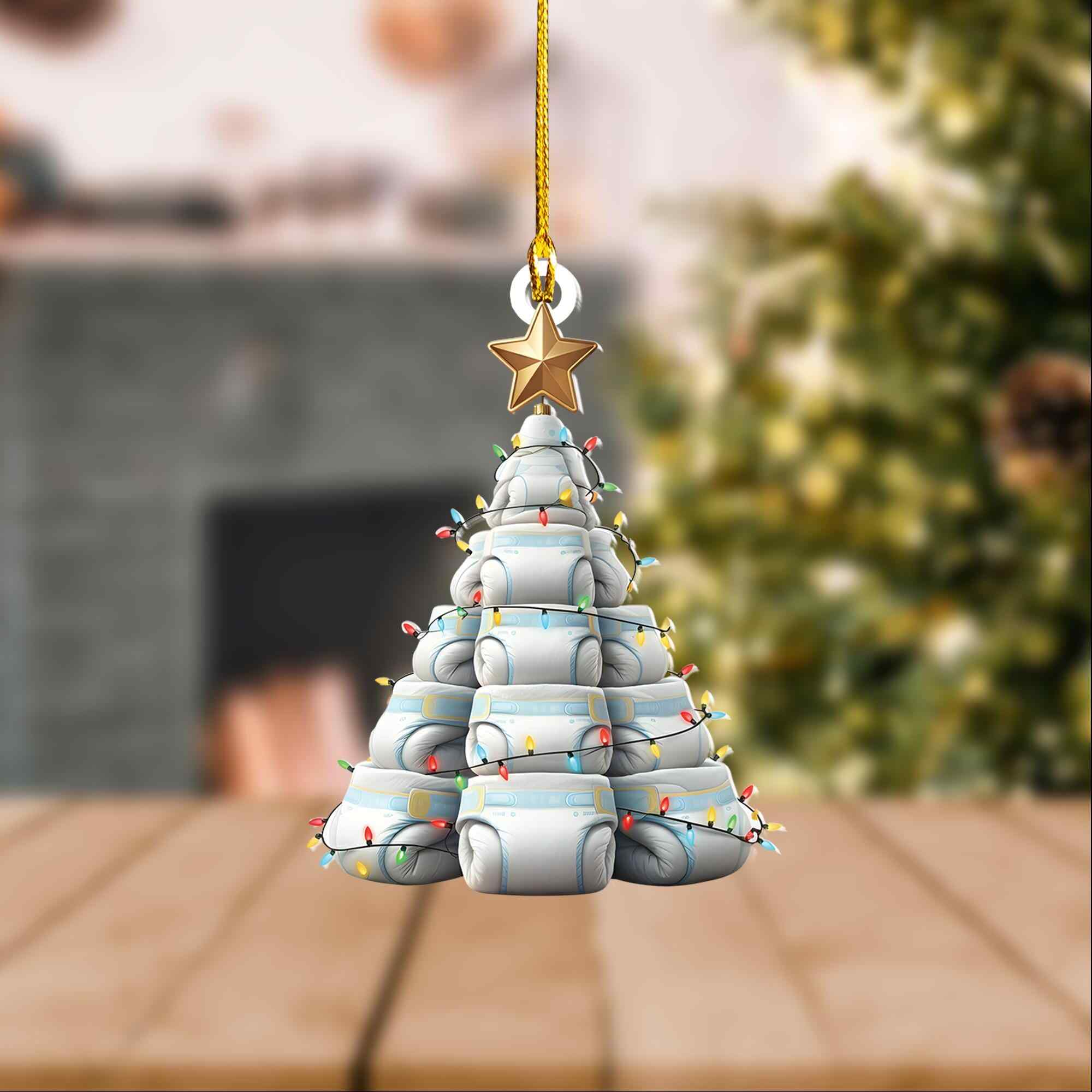 Christmas Baby Diapers Ornament