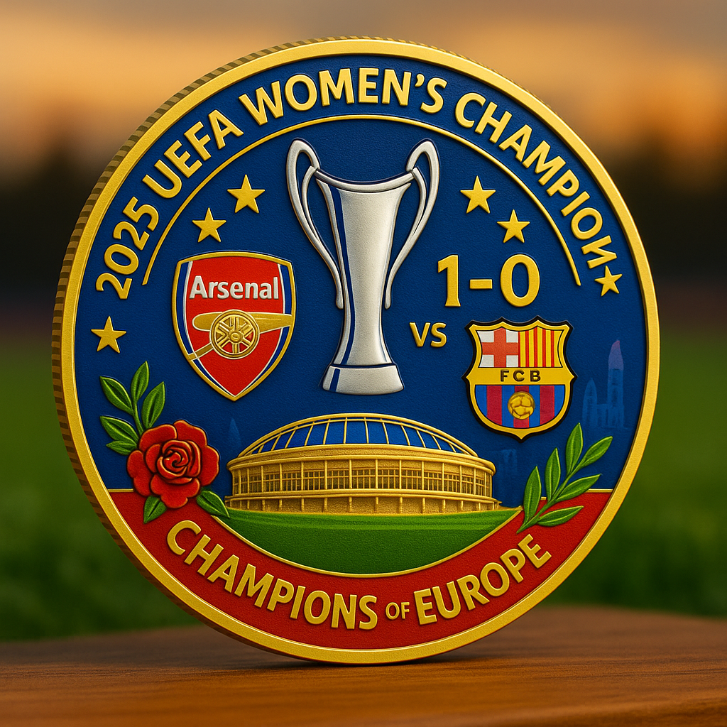 Arsenal 2025 UEFA Women’s Champions Coin